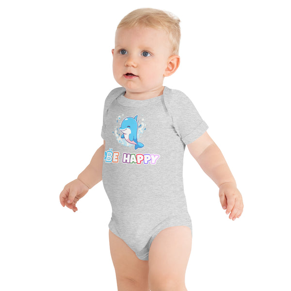 BE Happy Baby Short Sleeve Onesie