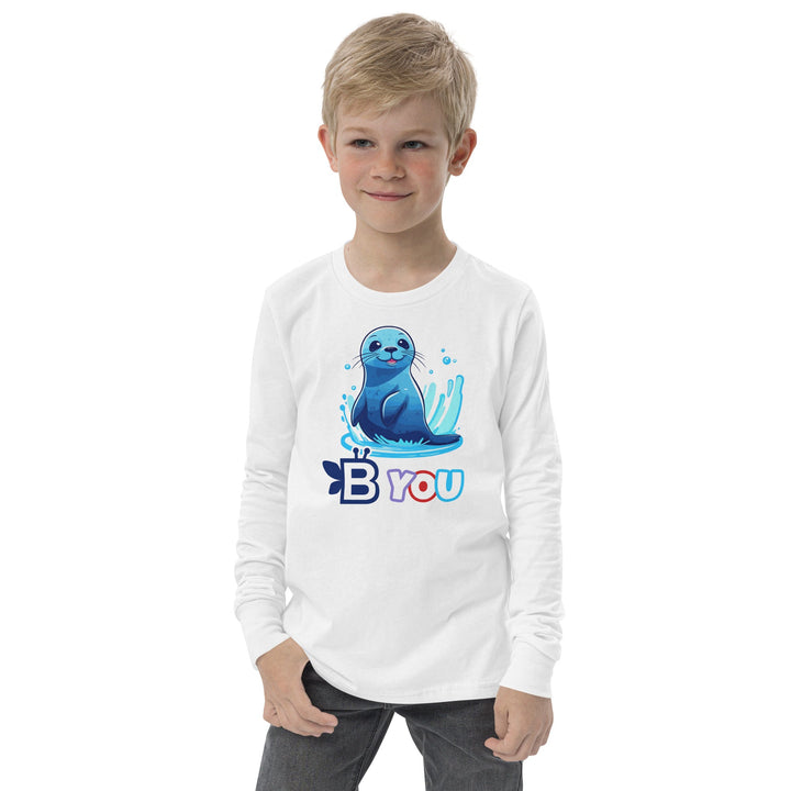 BE You Youth Long Sleeve Tee – Where the Playful Spirit of Sea Lions Meets Comfort and Style! - BE Company LLC