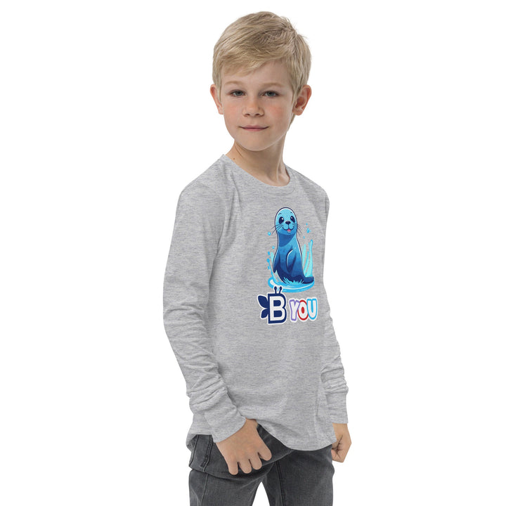 BE You Youth Long Sleeve Tee – Where the Playful Spirit of Sea Lions Meets Comfort and Style! - BE Company LLC