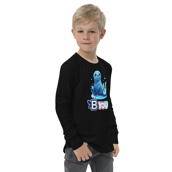 BE You Youth Long Sleeve Tee – Where the Playful Spirit of Sea Lions Meets Comfort and Style! - BE Company LLC