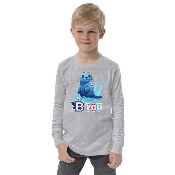 BE You Youth Long Sleeve Tee – Where the Playful Spirit of Sea Lions Meets Comfort and Style! - BE Company LLC