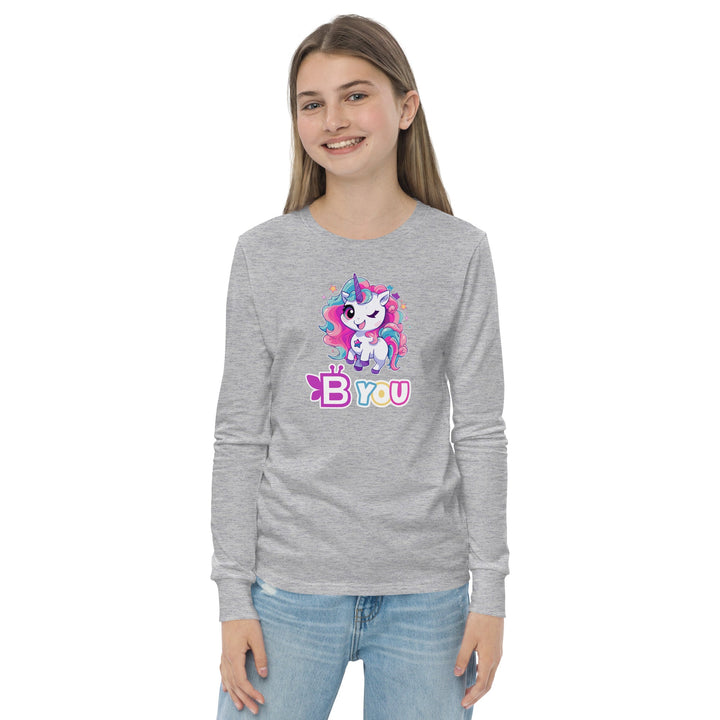 BE You Youth Long Sleeve Tee – Where Unicorn Magic Meets Individuality - BE Company LLC